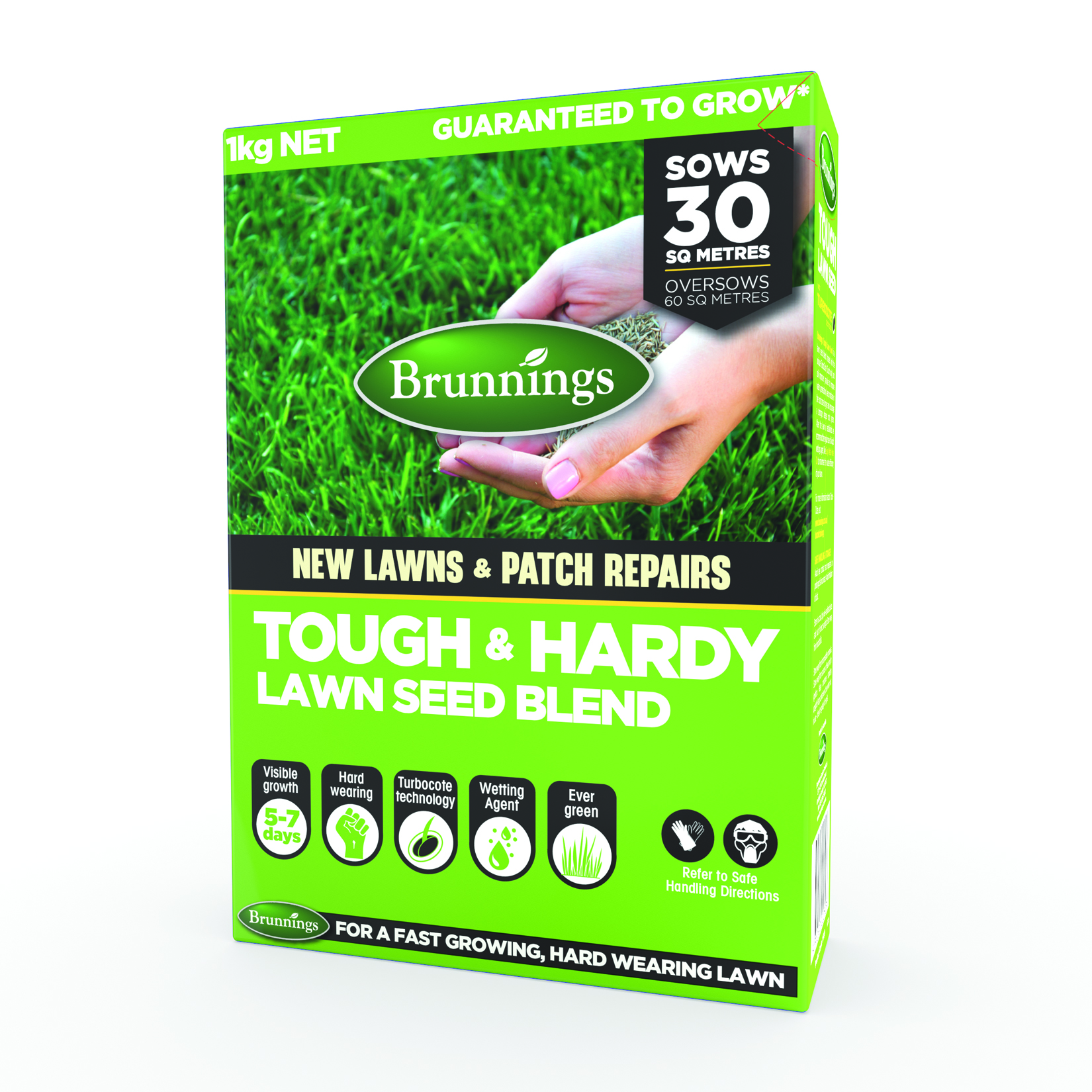 11500 BRU Tough & Hardy Lawn Seed Blend 1kg v223